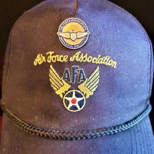 AFA Air Force Assoc Vintage Cap Hat & Vet Pin